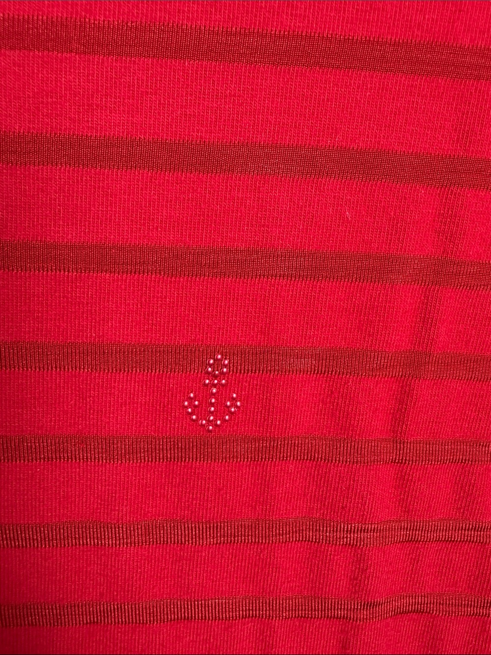 Saint James Red Long Sleeve Tee Size 6 Americana Nautical Preppy - Picture 3 of 7